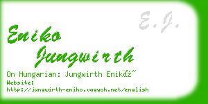 eniko jungwirth business card